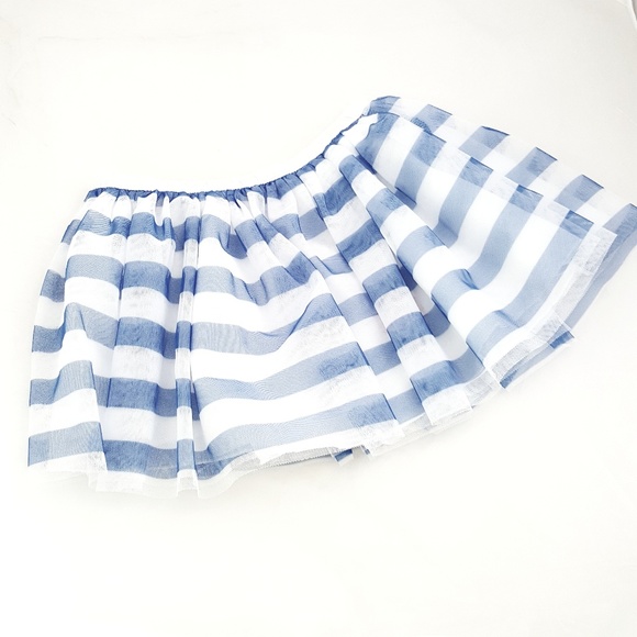 Epic Threads Other - 3/$30 //  Blue & White Stripe Tulle Skirt